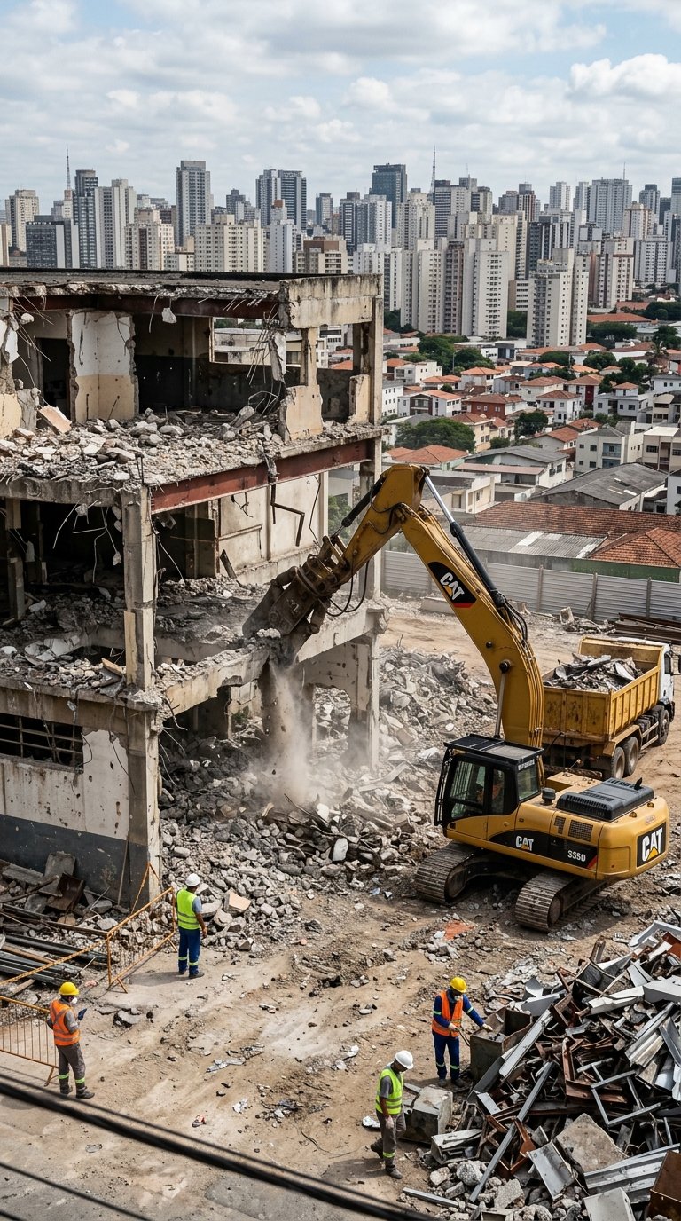 Demolição Industrial em São Paulo